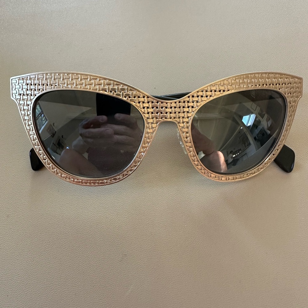 Marc by Marc Jacobs MMJ 438/S Cat Eye Sunglasses Gold Black 51mm